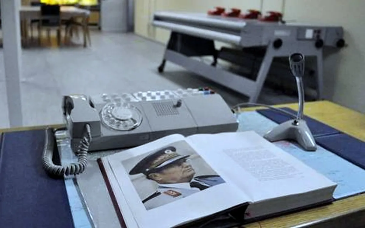 Command room inside Tito's Bunker