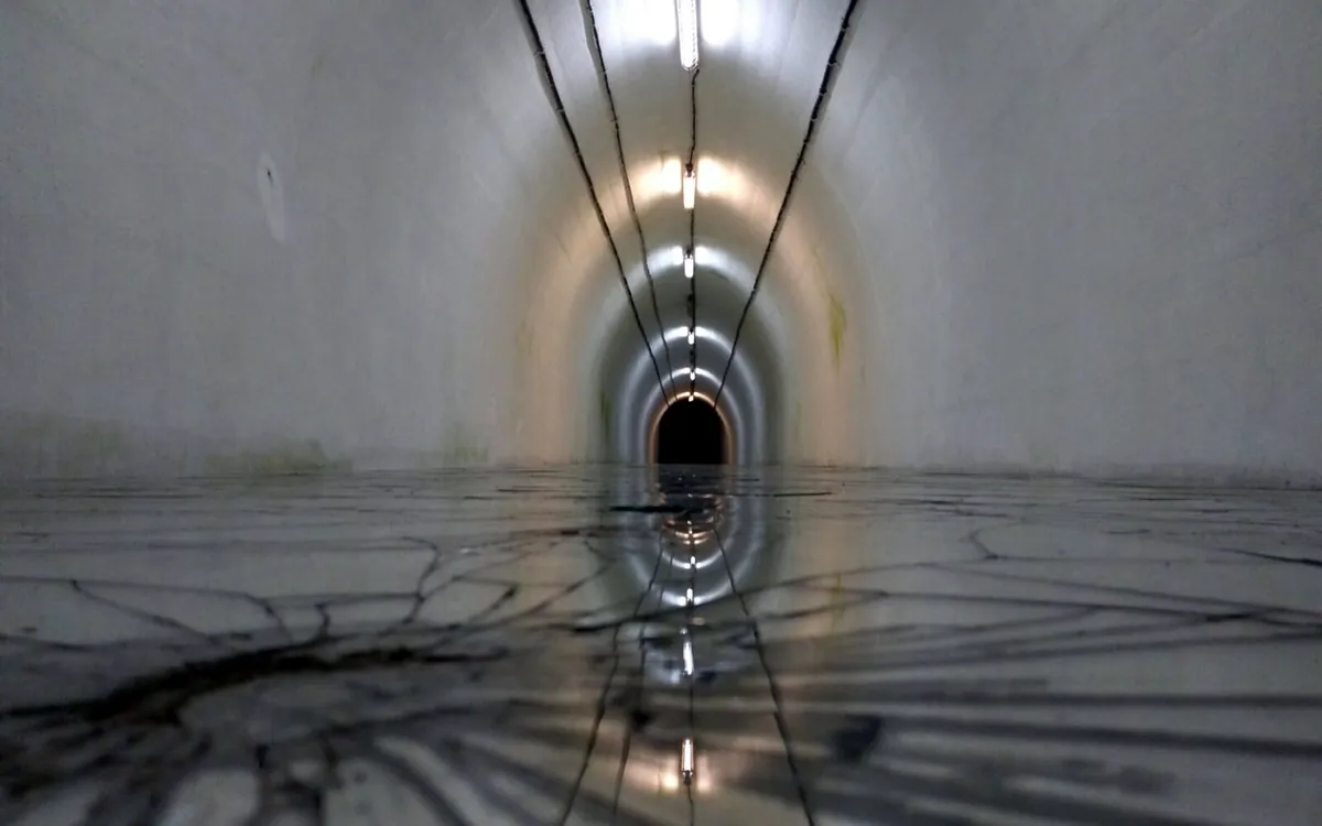 The main tunnel of Tito's Bunker ARK D-0