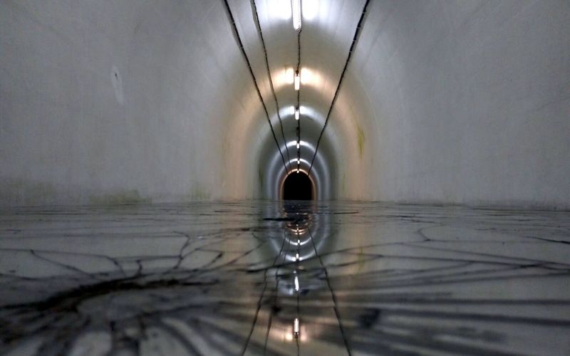 The main tunnel of Tito's Bunker ARK D-0 under Mount Zlatar